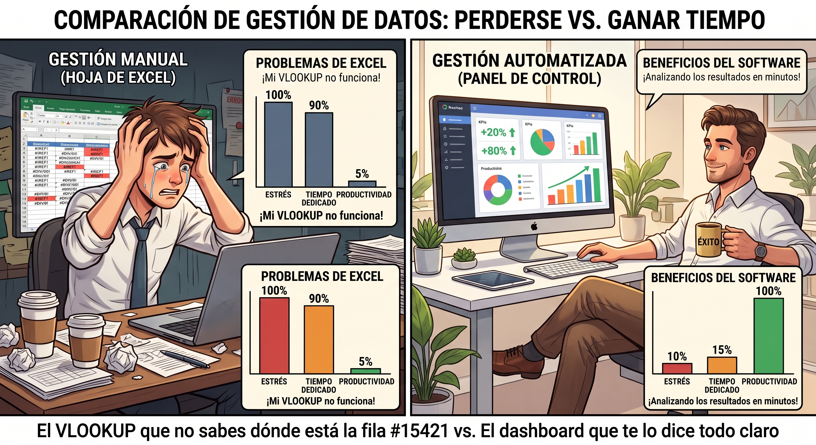 Lista de Excel vs. Sistema de Inventario: Cuánto dinero pierde tu tienda de repuestos al mes