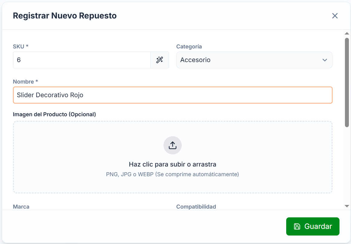 Registra tu inventario en segundos